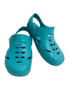 Okabashi Slingback Rubber Water Shoes Aqua Blue Unisex Kid’s Size 12